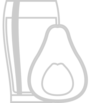 Juice avocado vector