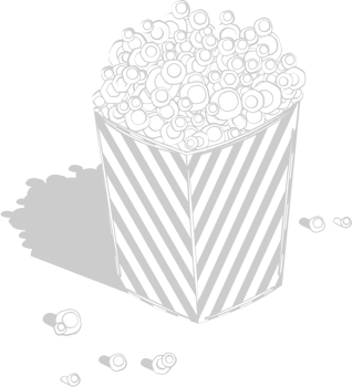 Movie popcorn vector