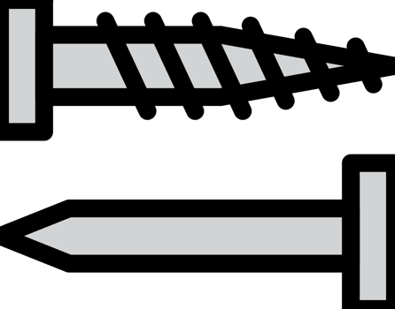 Screw and Nail vector