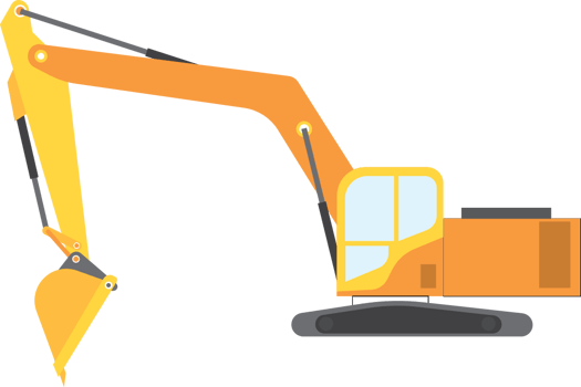 Excavator vector