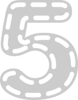 Number 5 vector