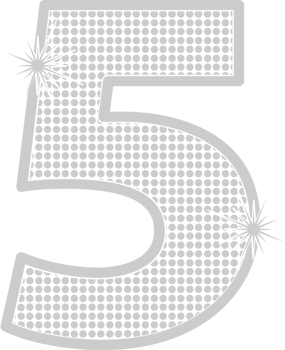 Number 5 vector