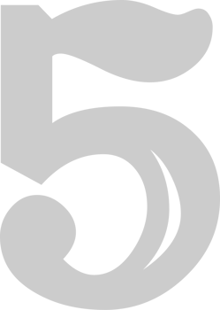 Number 5 vector