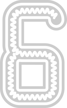 Number 6 vector
