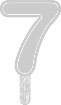 Number 7 vector