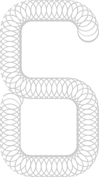 Number 6 vector