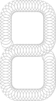 Number 8 vector