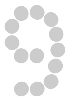 Number 9 vector