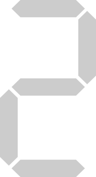 Number digital 2 vector