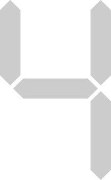 Number digital 4 vector