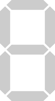 Number digital 8 vector