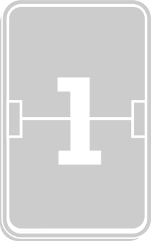 Number score 1 vector