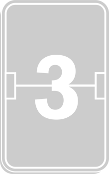 Number score 3 vector