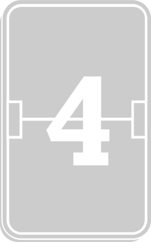 Number score 4 vector