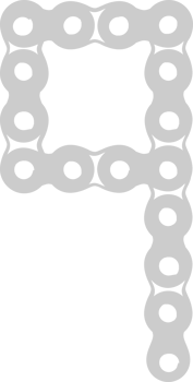 Number bike gear 9 vector