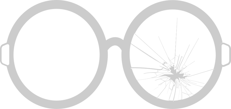 Sunglasses broken vector