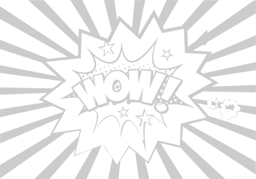 Comic speech wow vector