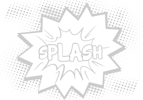 Comic speech splash vector