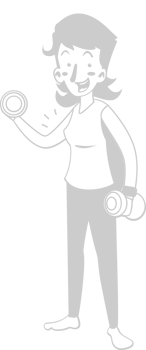 Workout female vector