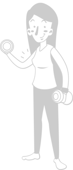Workout female vector