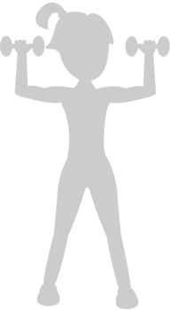 Workout female vector
