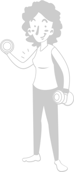 Workout female vector