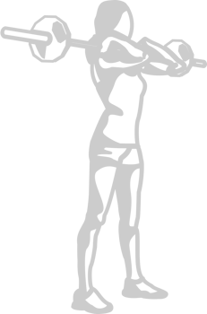 Workout female vector