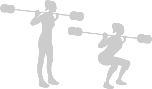 Workout female vector