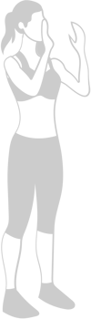 Workout female vector