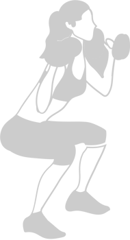 Workout female vector