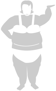 workout fat women vector