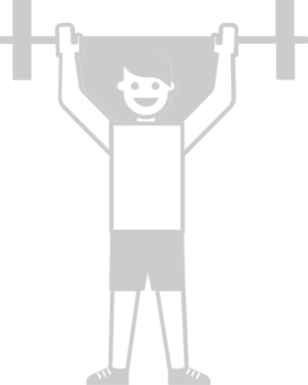 Workout lift dumbell vector