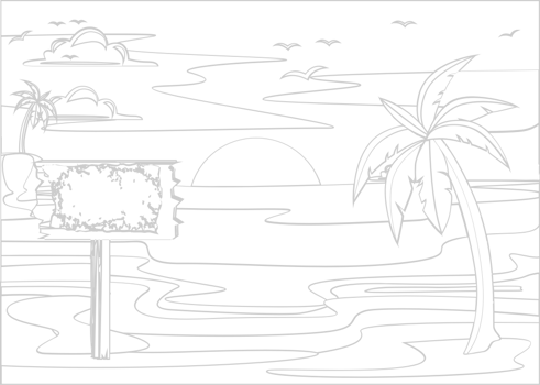 Sunset scenery  vector