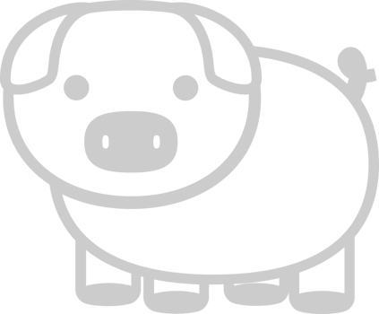 Farm animal pig vector