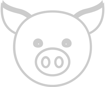 Farm animal pig vector