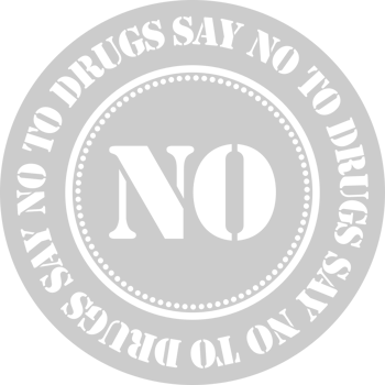 Stamp say no to drug vector