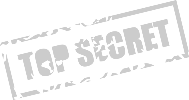 Stamp top secret vector