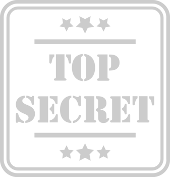 Stamp top secret vector