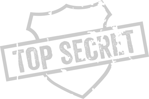 Stamp top secret vector