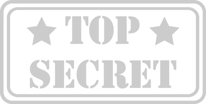 Stamp top secret vector