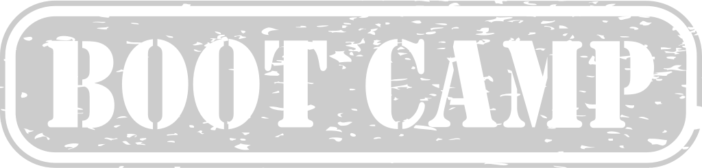 Stamp boot camp vector