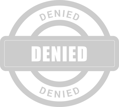 Stamp denied vector