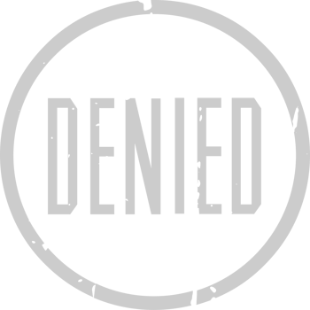 Stamp denied vector