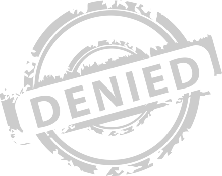 Stamp denied vector