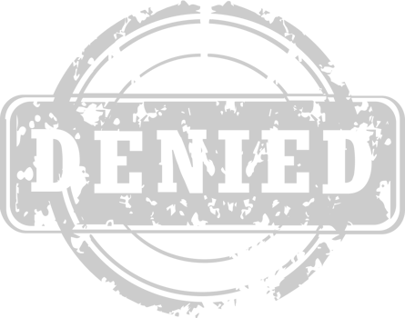 Stamp denied vector