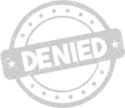 Stamp denied vector