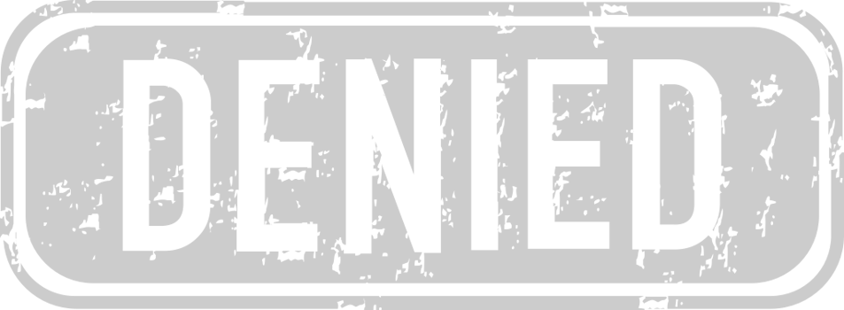 Stamp denied vector