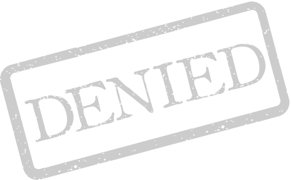 Stamp denied vector