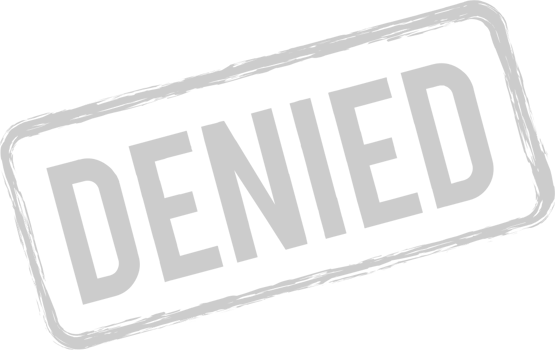 Stamp denied vector