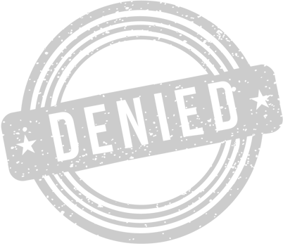 Stamp denied vector